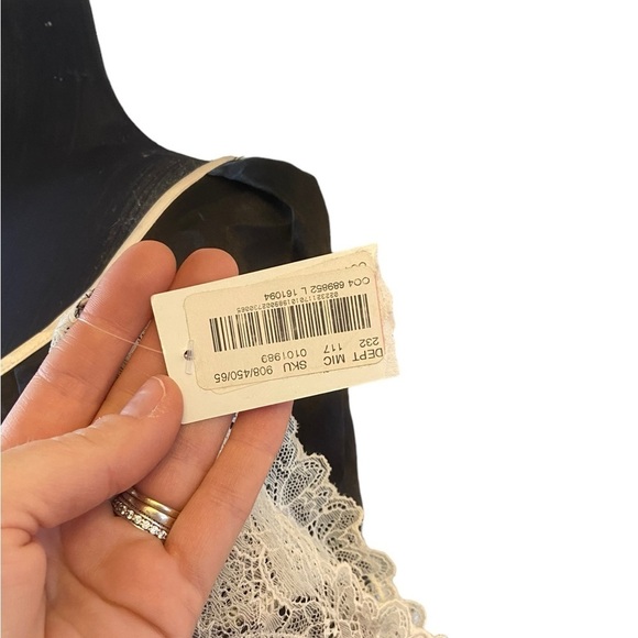 Oscar de la Renta Pink Label Black Lace Lingerie Top - Picture 10 of 16